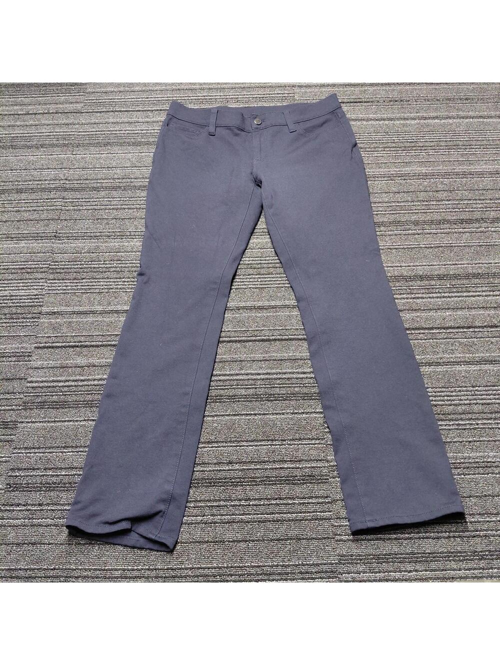 Ann Taylor Womens Dress Pants Size 10P Blue Straight Leg Career Office